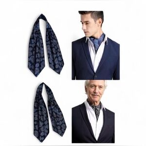 Vintage Pure Soie Men's Tie Scarf Cravat Ascot